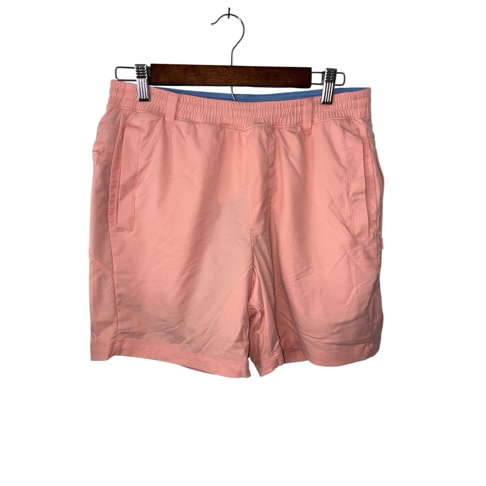Birddogs Shorts Pants Mens Large Stretch With Blue Liner Drawstring Peach Nylon